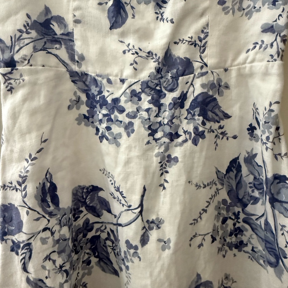Reformation Floral Blue and White Women's mini dress - Picture 2 of 4